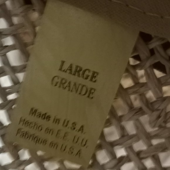 Bailey L Straw Hat Genuine Brown Trim USA Fedora - Picture 9 of 10